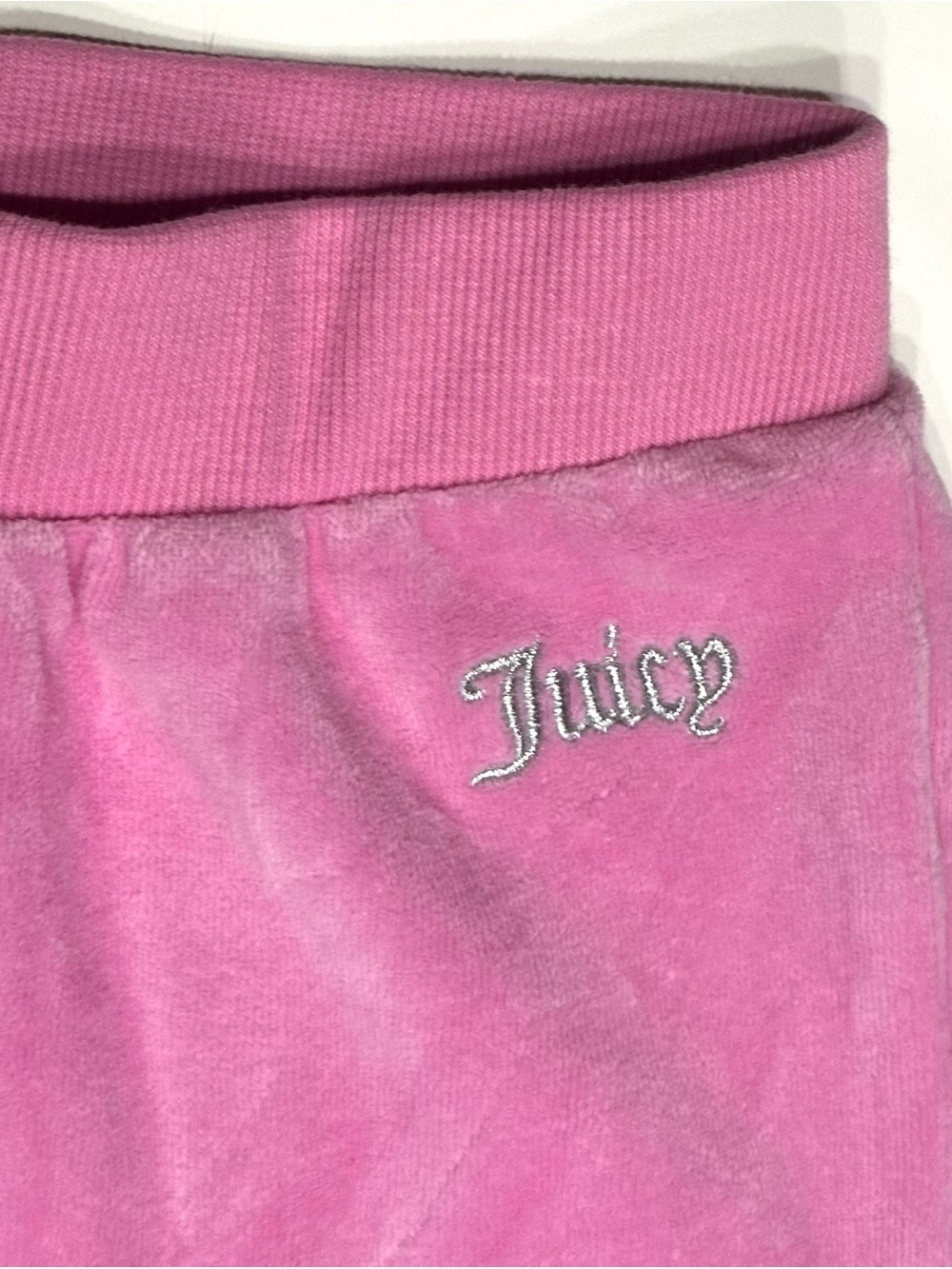 NEW, JUICY COUTURE Youth Girls Size 12 Velour Track Pink Pants Violet Tulle - Picture 5 of 13